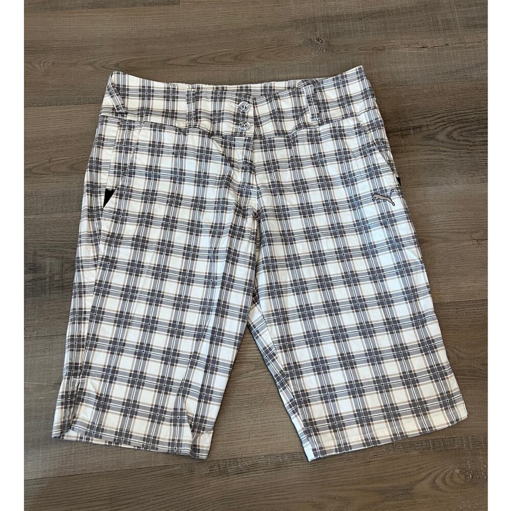 Puma Women's Plaid Long Shorts